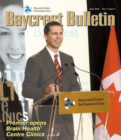 Baycrest Bulletin - April 2005 - dgp - University of Toronto