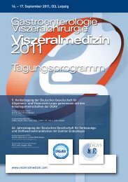 Gastroenterologie Viszeralchirurgie Viszeralmedizin