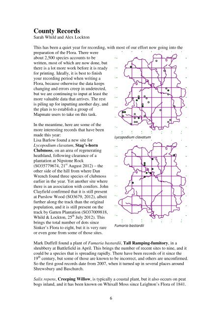 Shropshire Botanical Society Newsletter - Botanical Society of the ...