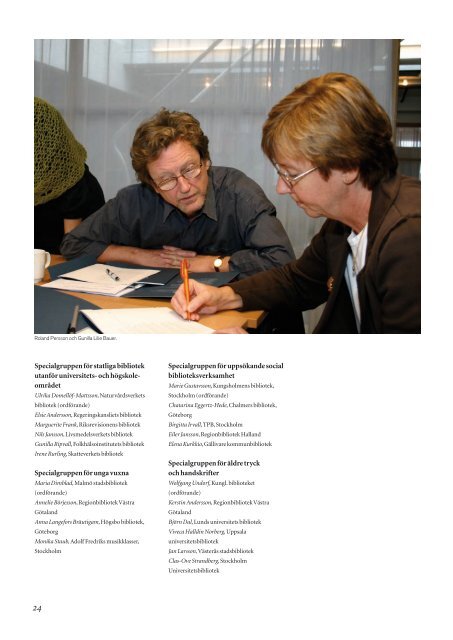 VERKSAMHETSBERÃTTELSE 2006 - Svensk BiblioteksfÃ¶rening