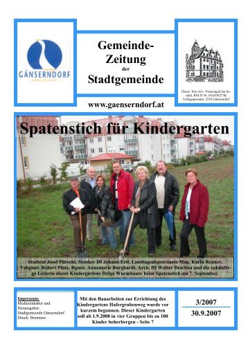 Ausgabe 2007/3 - Stadtgemeinde Gänserndorf