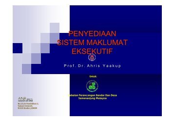 PENYEDIAAN SISTEM MAKLUMAT EKSEKUTIF