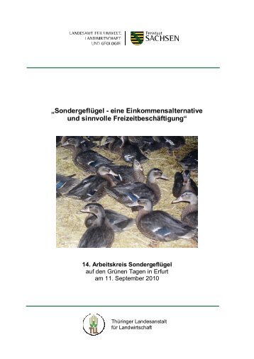 „Sondergeflügel - eine Einkommensalternative und sinnvolle ...