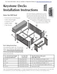 Keystone Decks Installation Instructions - Deckorators