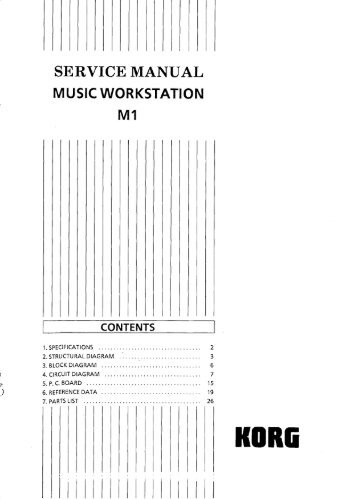 Korg M1 Service Manual