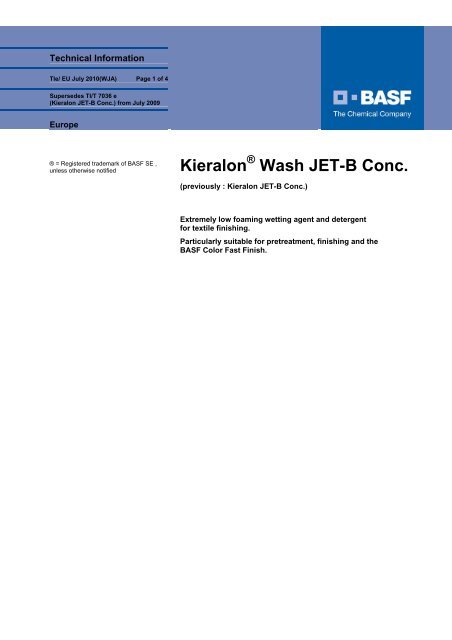 Kieralon Wash JET-B Conc. - Prismadye