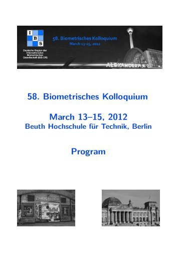 A uf Wiedersehen Berlin, wir sehen uns zum 59. Biometrischen K ...