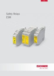 Safety Relays ESM - EUCHNER GmbH + Co. KG