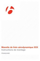 Manette de frein aÃ©rodynamique XXX Instructions de ... - Bontrager