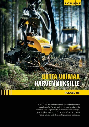 ponsse h5 uutta voimaa harvennuksille