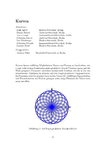 Kurven - Mathematik und ihre Didaktik - Humboldt-UniversitÃ¤t zu Berlin