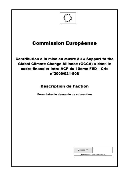 Commission Européenne - Global Climate Change Alliance