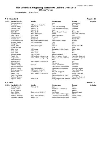 HSV Leubnitz & Umgebung Werdau OT Leubnitz 20.05.2012