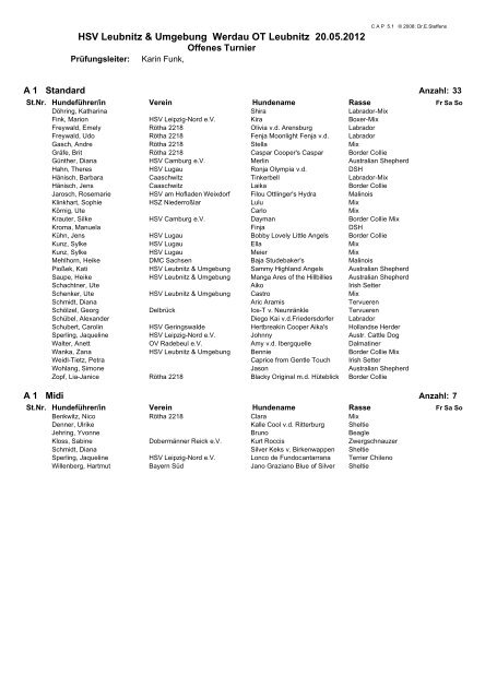 HSV Leubnitz & Umgebung Werdau OT Leubnitz 20.05.2012