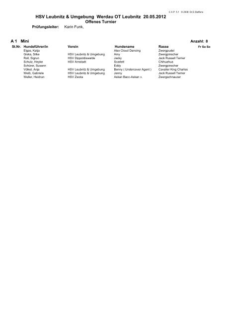 HSV Leubnitz & Umgebung Werdau OT Leubnitz 20.05.2012