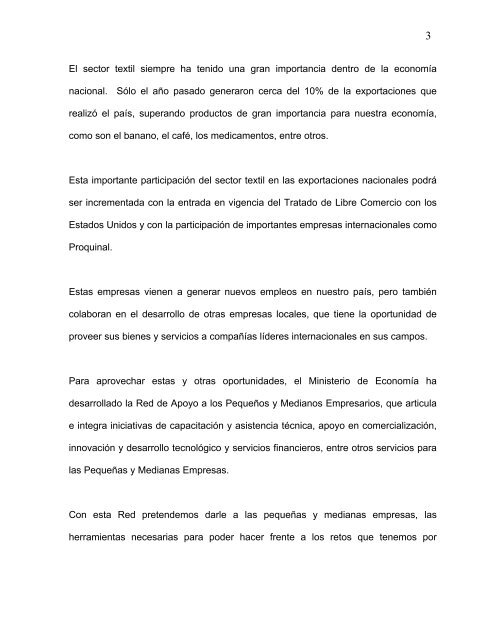 discurso del seÃ±or gilberto barrantes, ministro de economia ...