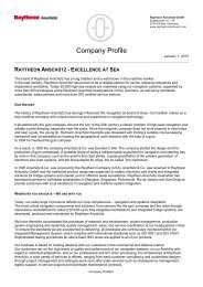 Company Profile - Raytheon AnschÃ¼tz