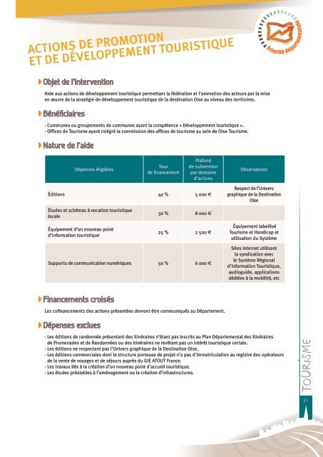 Guide des aides aux communes - Conseil général de l'Oise