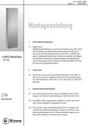 Montageanleitung - KRUSE Sicherheitssysteme