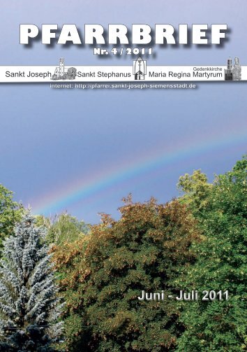 Download Pfarrbrief-2011-04.pdf - St. Joseph, Siemensstadt