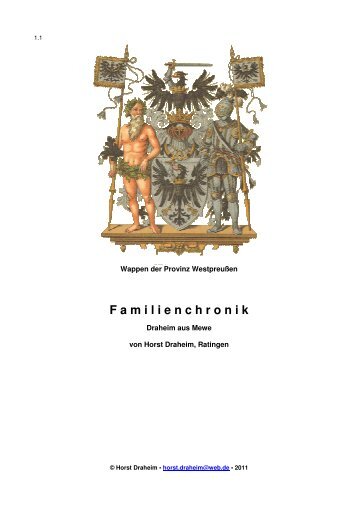 F amilienchronik - Draheim, Horst