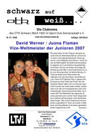 David Werner / Juona Fisman Vize-Weltmeister der Junioren 2007