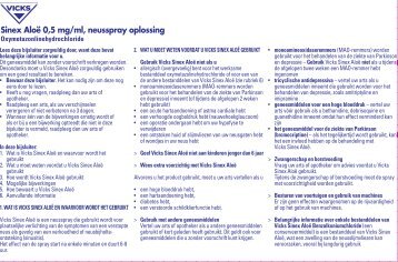 Sinex AloÃ« 0,5 mg/ml, neusspray oplossing - Drogist.nl