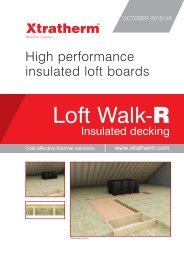 High performance insulated loft boards - Xtratherm