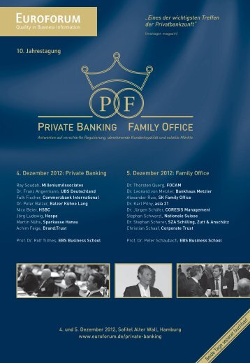 PRIVATE BANKING FAMILY OFFICE - Corporate Trust