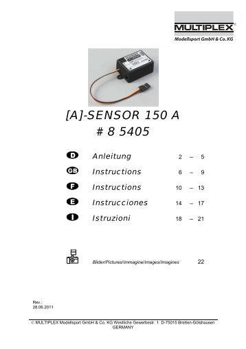 [A]-SENSOR 150 A # 8 5405 - Weymuller ModÃ©lisme