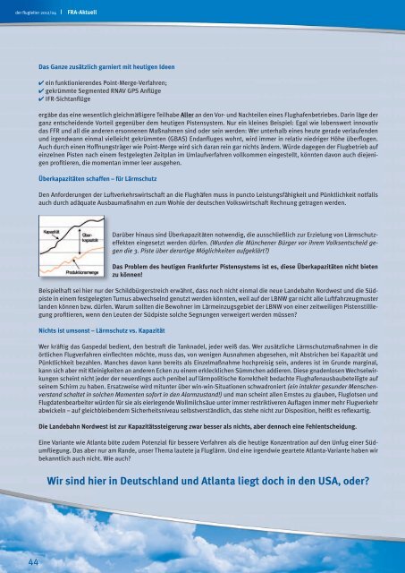 PAN – PAN – PAN Emirates und Co. Fluglärm in Frankfurt Prof. Dr ...