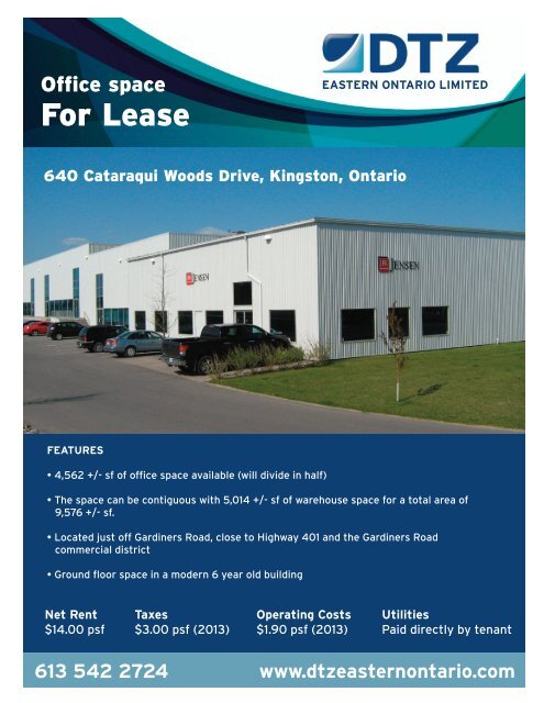 BLUE Flyer - Cataraqui Woods, 640 office_Layout 1 - DTZ