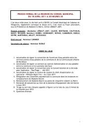 proces-verbal de la reunion du conseil municipal du 18 avril 2011 a ...