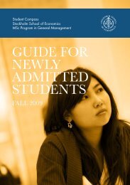 GUIDE FOR NEWLY ADMITTED STUDENTS