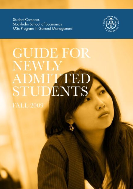 GUIDE FOR NEWLY ADMITTED STUDENTS