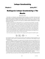 Radiogenic Isotope Geochemistry of the Mantle