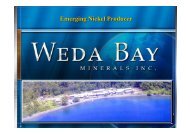 Weda Bay Presentation - The Sydney Mining Club