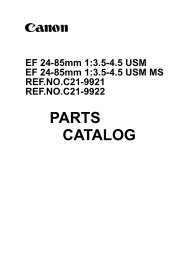Canon EF 24-85mm 1:3.5-4.5 USM Parts Catalog
