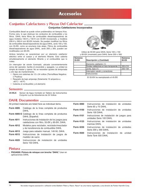 Form 4005-S - Baldwin Filters