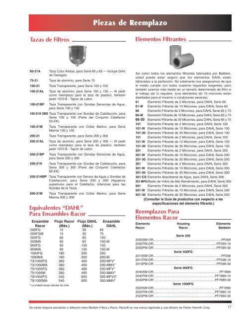 Form 4005-S - Baldwin Filters