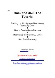 Hack the 360: The Tutorial - Xbox-Scene.com