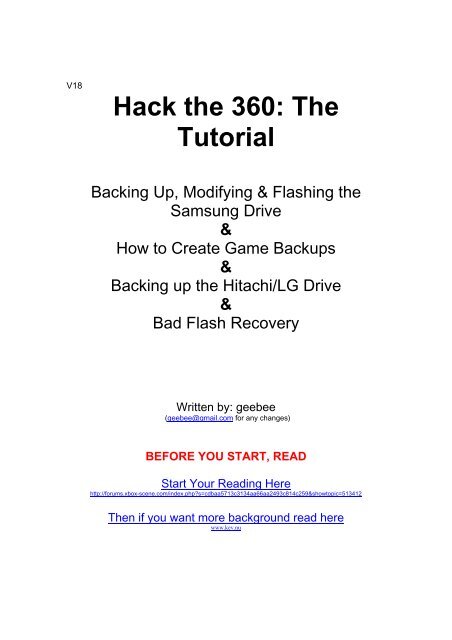 Hack the 360: The Tutorial - Xbox-Scene.com