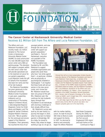 4 - Hackensack University Medical Center Foundation