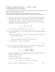 ¨Ubungen zur Vorlesung Analysis I – SS 2006 Blatt 7 Dr. Rolf Busam ...