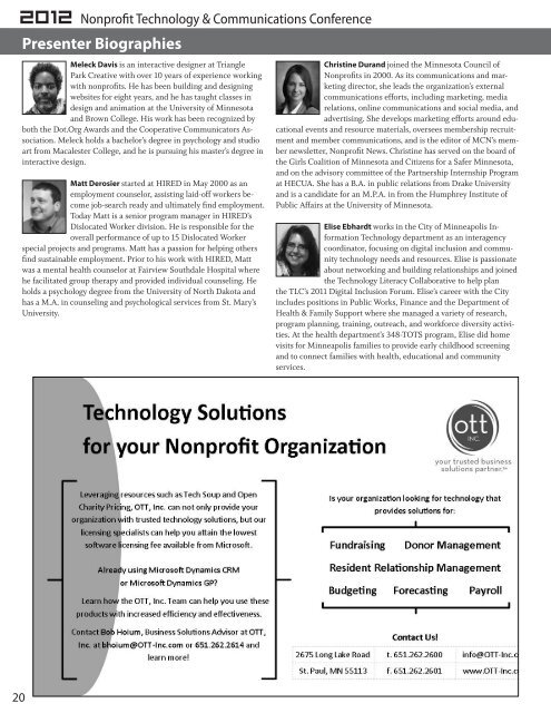 Nonprofit Technology & Communications Conference - Minnesota ...