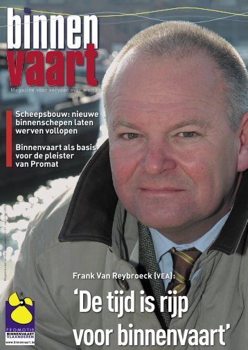 Frank Van Reybroeck (VEA) - Promotie Binnenvaart Vlaanderen