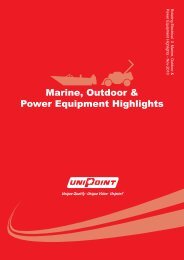 Marine, Outdoor & Power Equipment Highlights - Unipoint