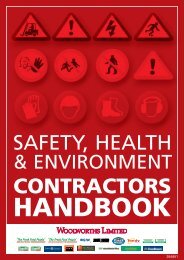 Woolworths SHE Contractors Handbook - Countdown