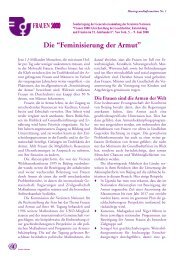 Die “Feminisierung der Armut” - Unric