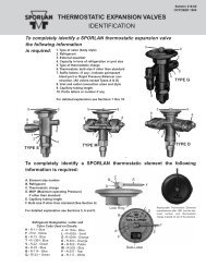 THERMOSTATIC EXPANSION VALVES ... - Sporlan Online